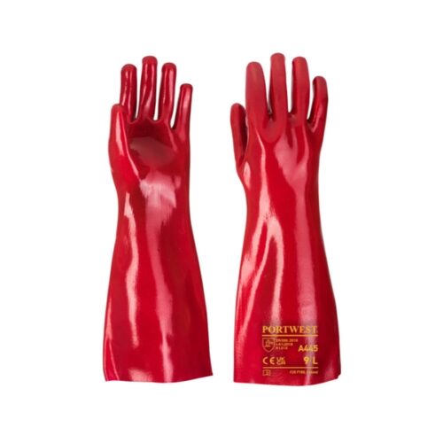 røde beskyttelseshansker