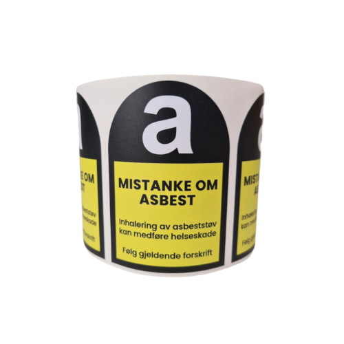 "Mistanke om Asbest" Merkelapp